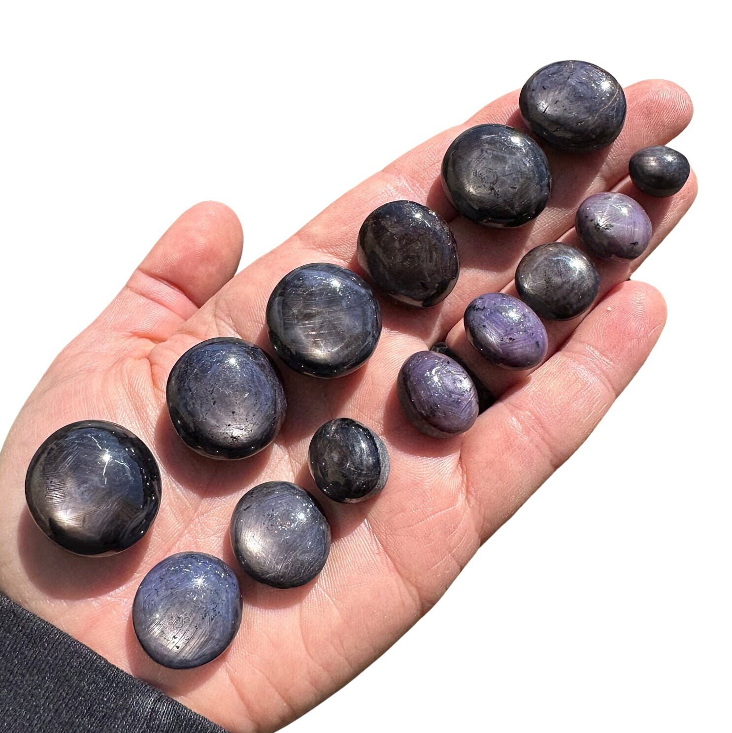 Blue Sapphire Tumbled Stone (Grade AAA) Natural Blue Sapphire from India