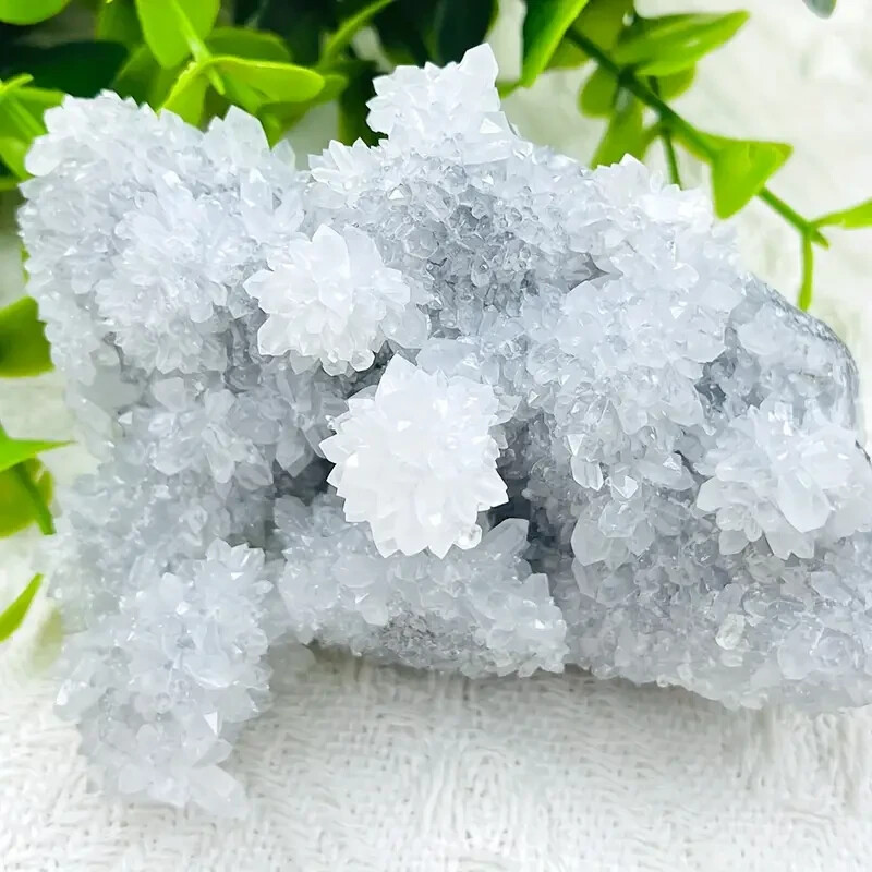 1pc Natural Crystal Light Blue Apophyllite Cluster, Home Decoration 5-30g