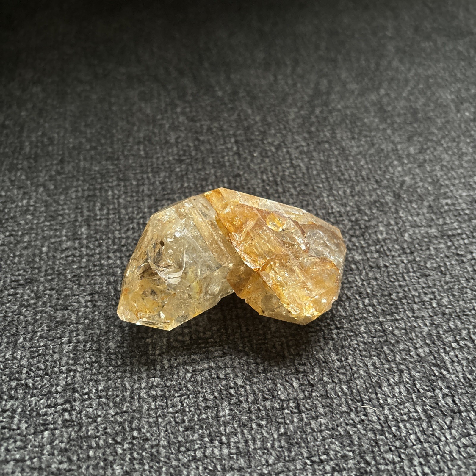 Herkimer Diamond Quartz Crystal “Golden Healer” 2.5in x 1.75in, 3.8oz