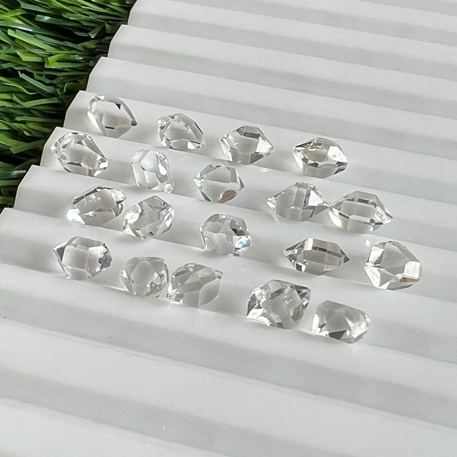 24 Pcs Herkimer diamond crystals 6 to 7mm