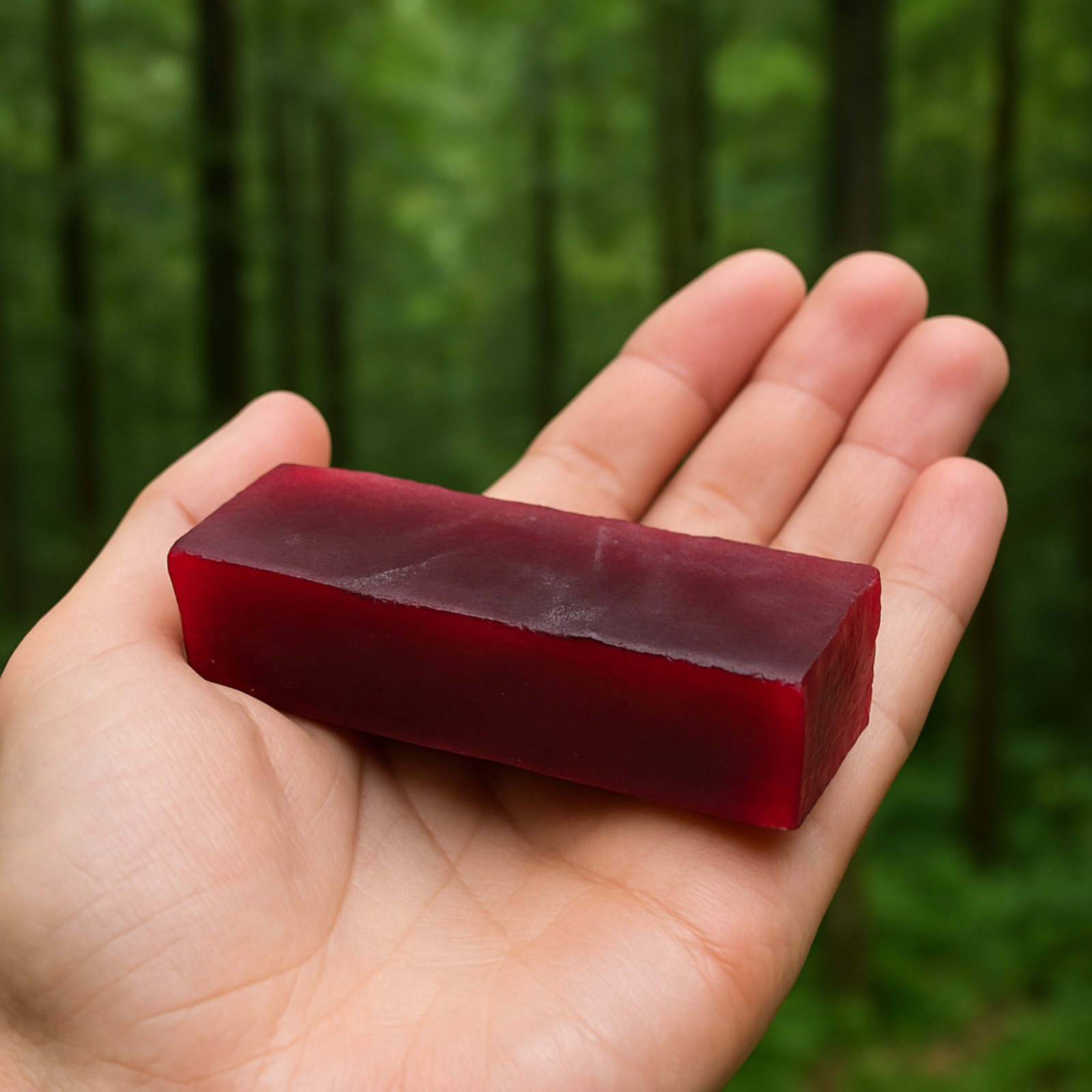 Lab-Grown Red Ruby Slice 425-525CT Synthetic Rectangular Gemstone for Jewellery
