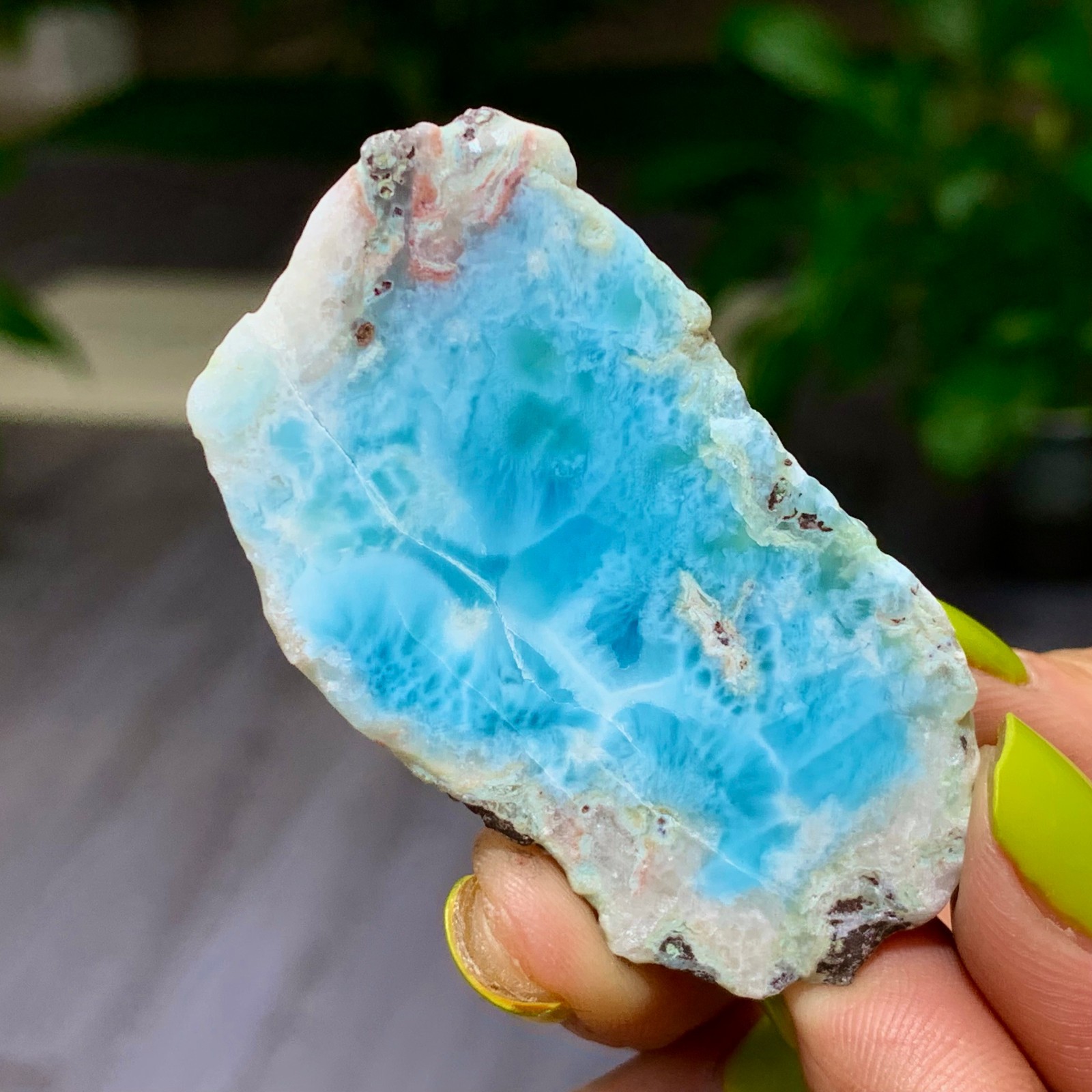 24G Natural larimar/hemimorphite Gorgeous rough raw Crystal Mineral Specimen