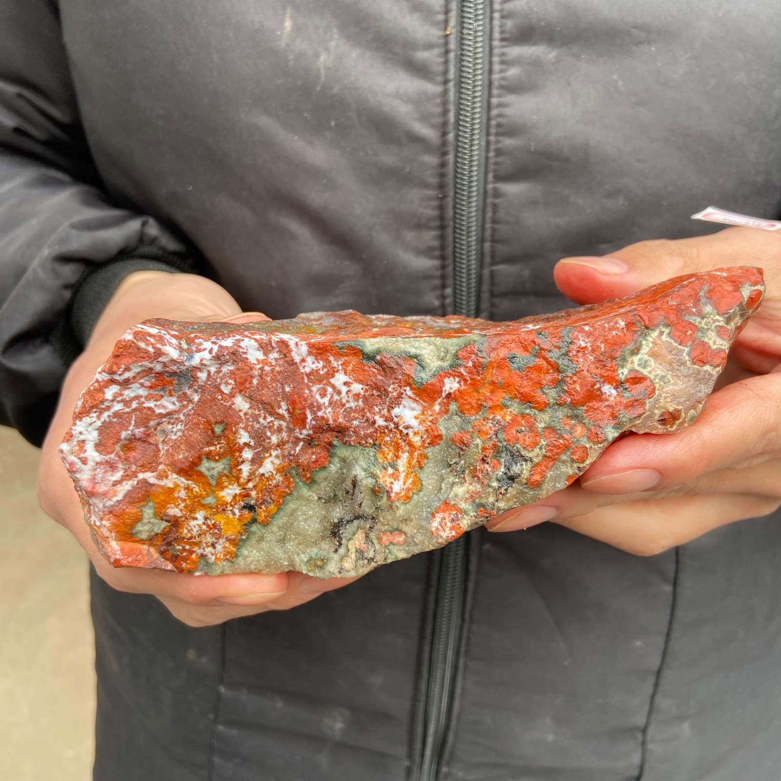 1.6lb Natural colourful ocean jasper raw stone crystal rough mineral specimen