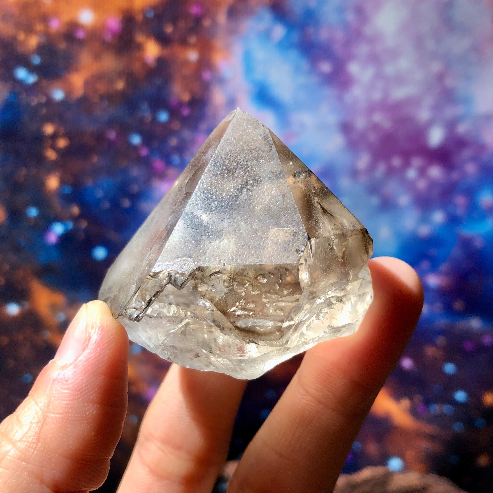 Brazil Elestial Quartz Skeletal Natural Raw Stone Healing Chakras 4.6×4.2cm 68g