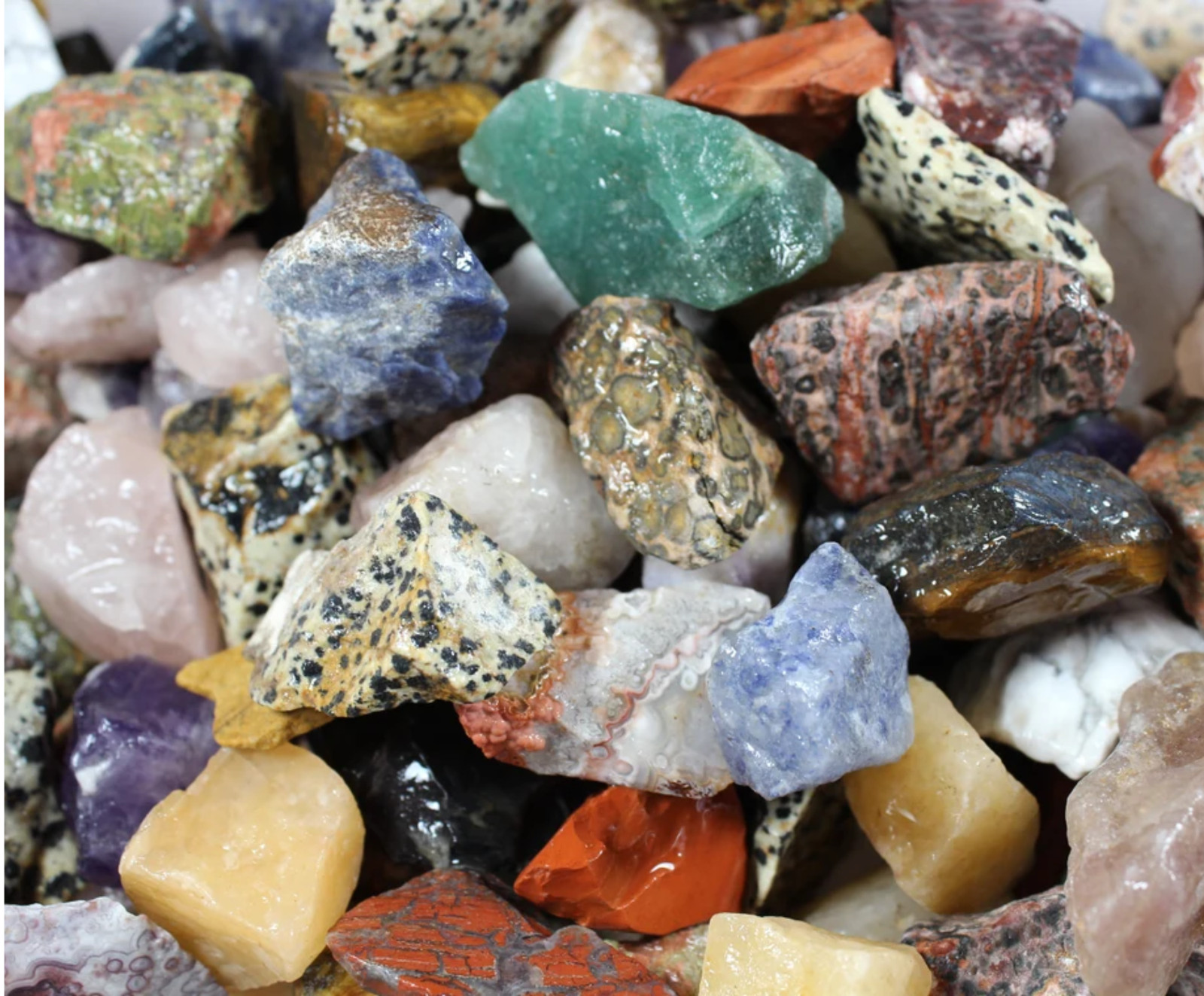 Assorted Mix – Rough Rocks for Tumbling – Bulk Wholesale 1LB options