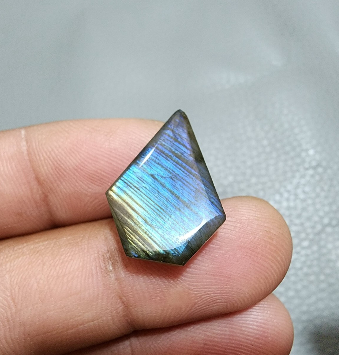 AAA+ Multi Labradorite Cabochon Coffin Shape Loose Gemstone For Pendant 22 Crt