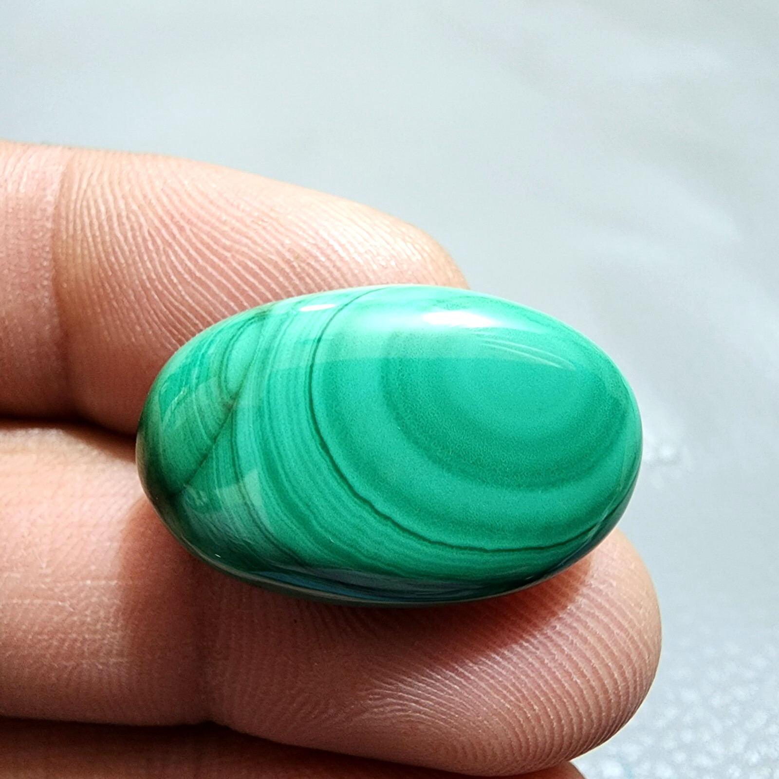 Attractive Designer Green Malachite Oval Shape Gemstone Cabochon Jewelry 32 Crt