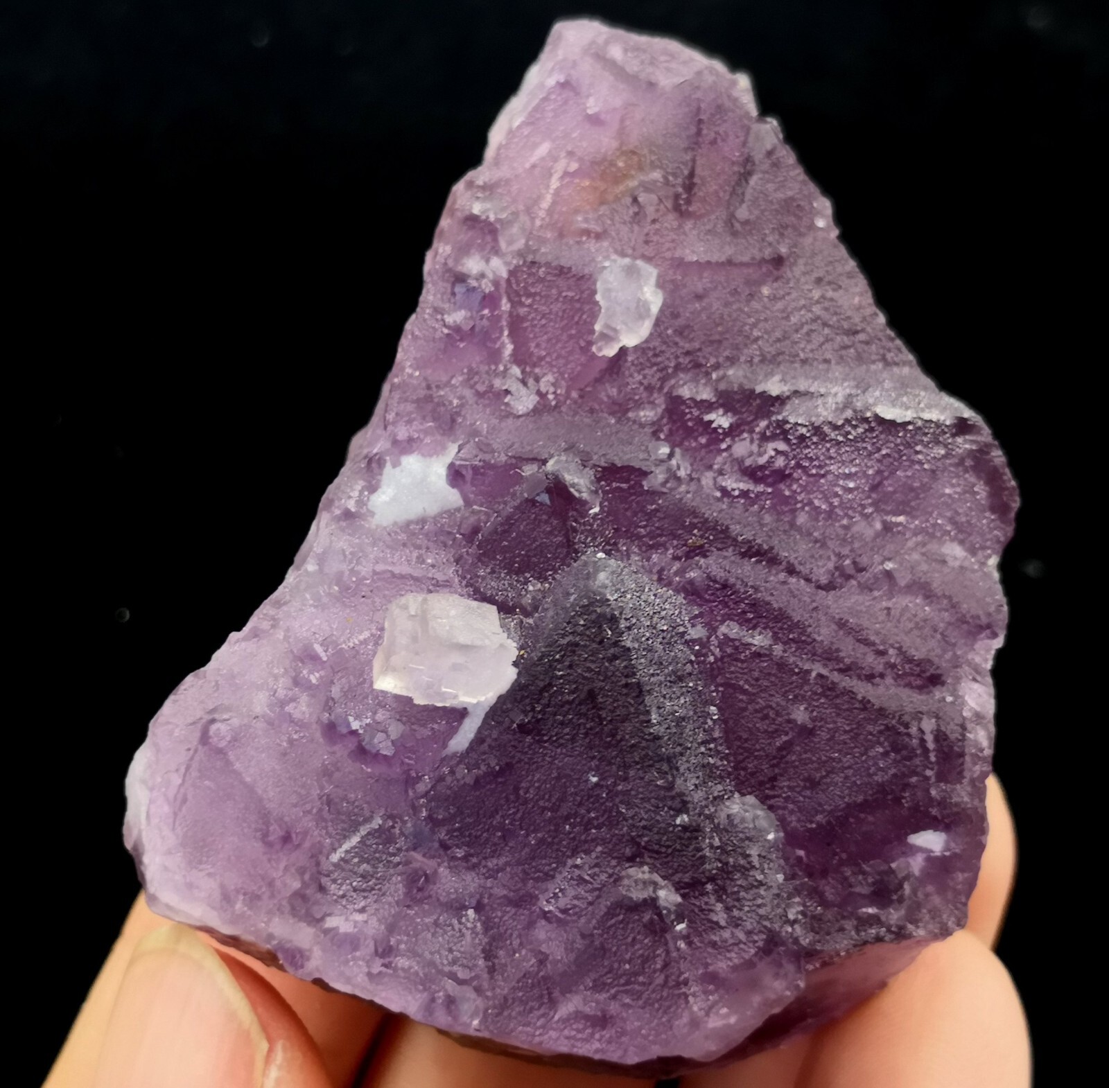 62mm 86g Two-generations Fluorite, Natural Mineral Specimen from China