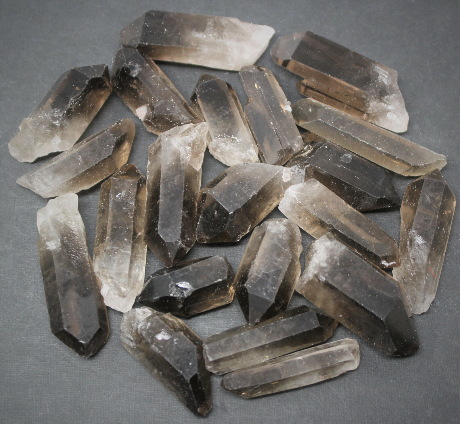 Smoky Quartz Crystal Points: 1 lb Bulk Lot (Smokey Quartz, US Seller, 16 oz)