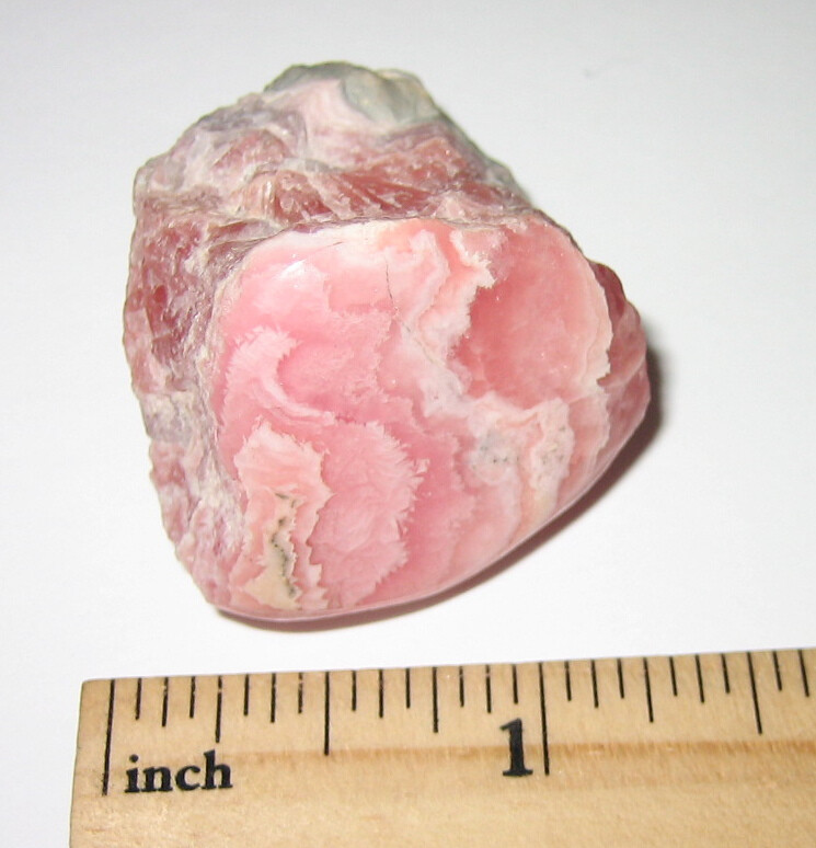 1.2″ POLISHED / ROUGH NATURAL RHODOCHROSITE CRYSTAL MINERAL ARGENTINA ~ 36.9g *1