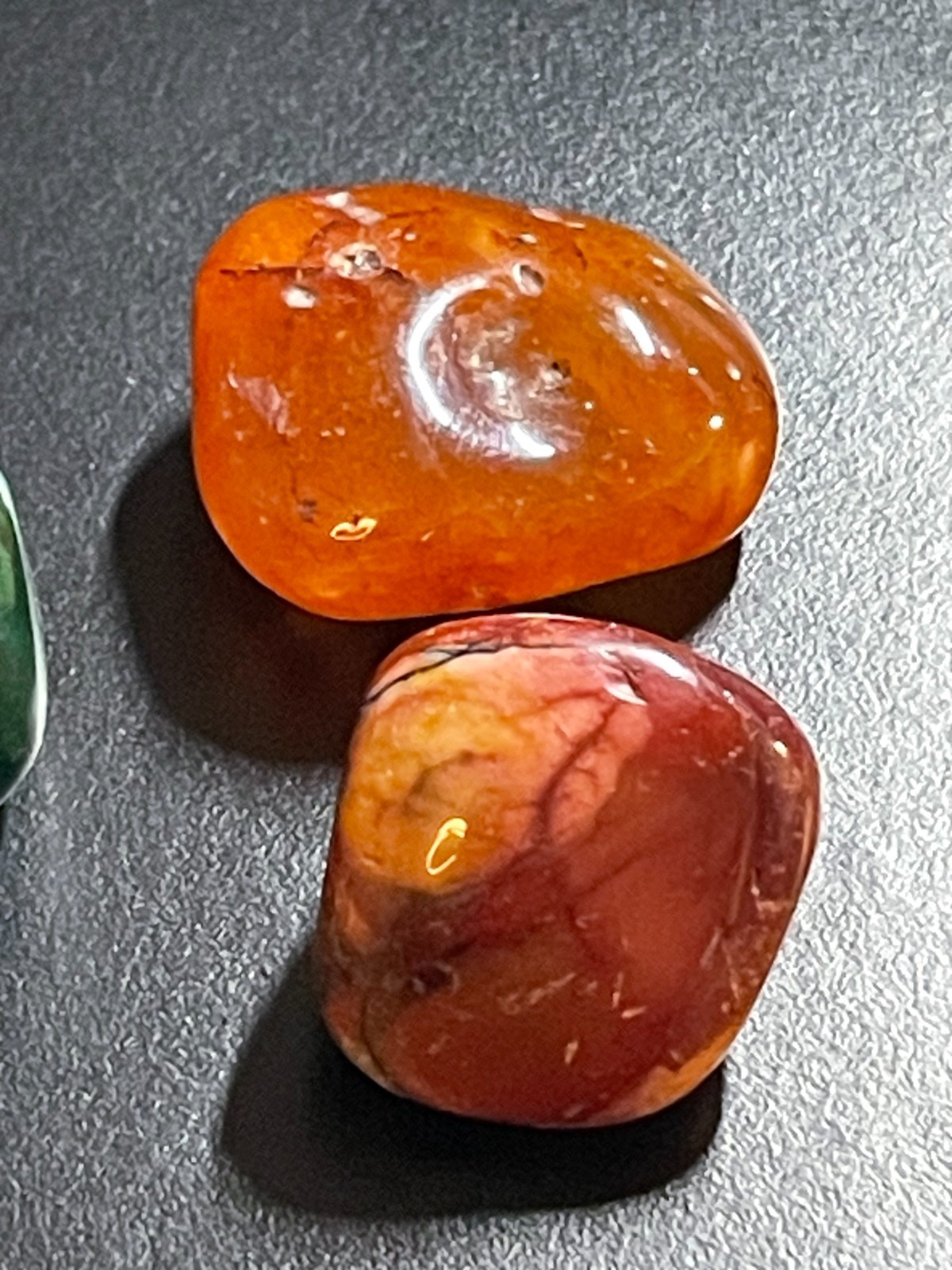 6-Pcs Polished Tumbled Gemstones Various Types Marble Colors Smooth Rounded