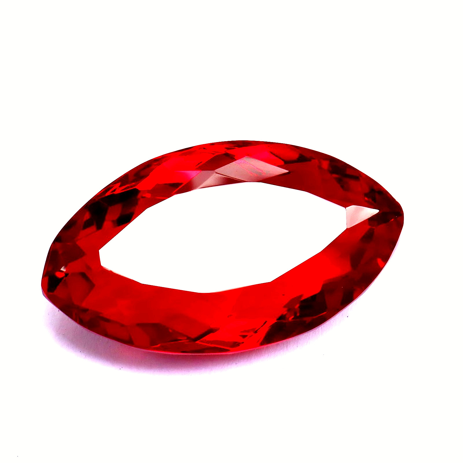 98 Ct Burmese Natural Ruby Blood Red Marquise Cut Certified Loose Gemstone