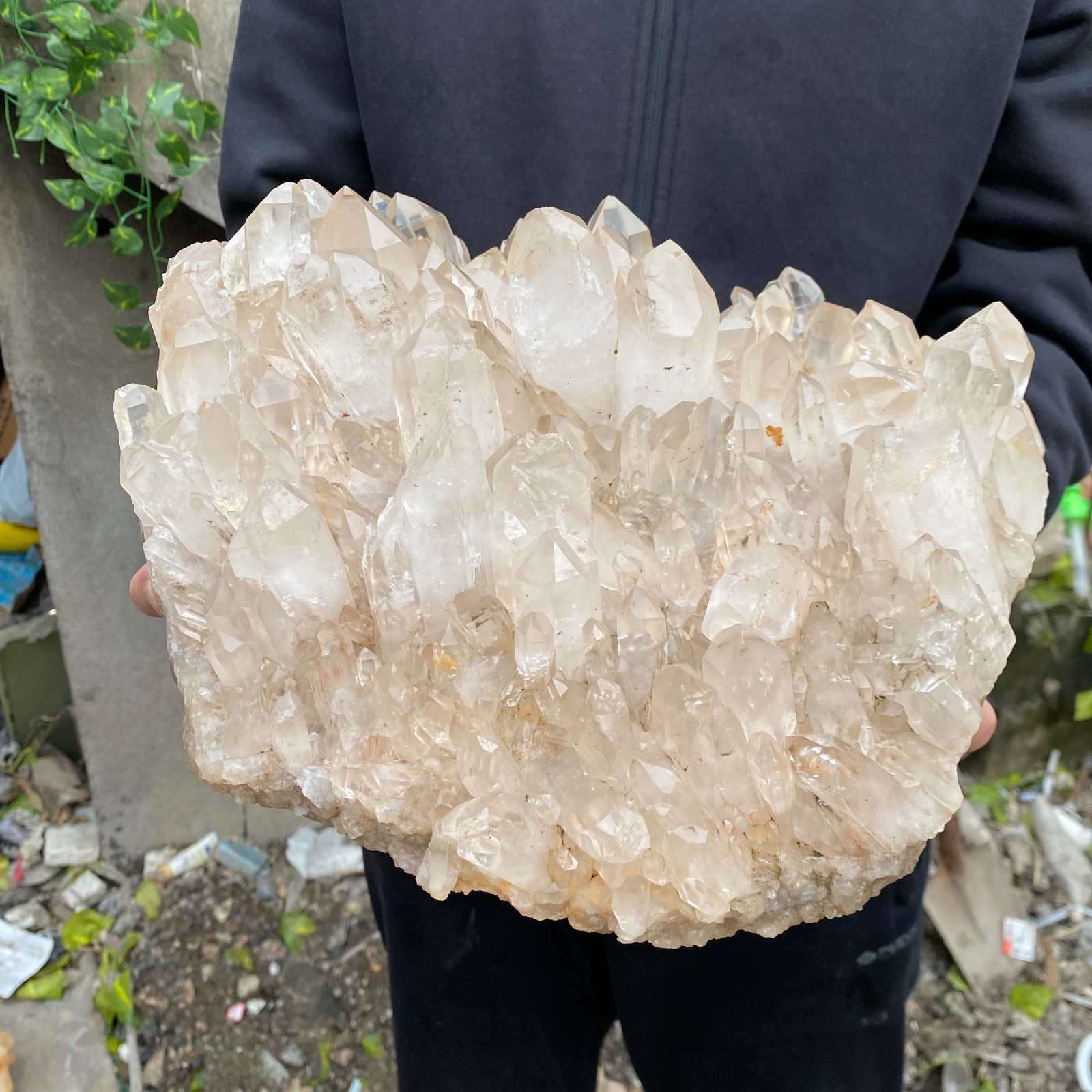 29.8LB Natural Clear White Crystal Quartz Cluster Rough Healing Specimen