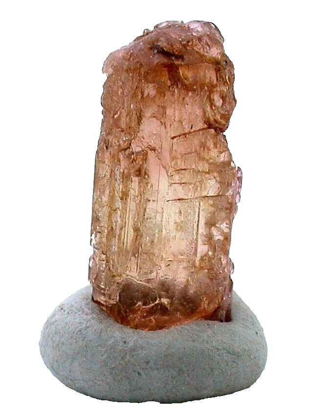 2.32 Gram 11.6 Carat Brazilian Highgrade Peach Tourmaline Specimen Crystal TSC17
