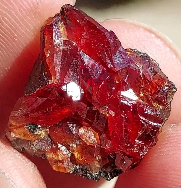 ULTRA RARE GEM RHODOCHROSITE On Matrix N’Chwaning I Mine, KMF, South Africa