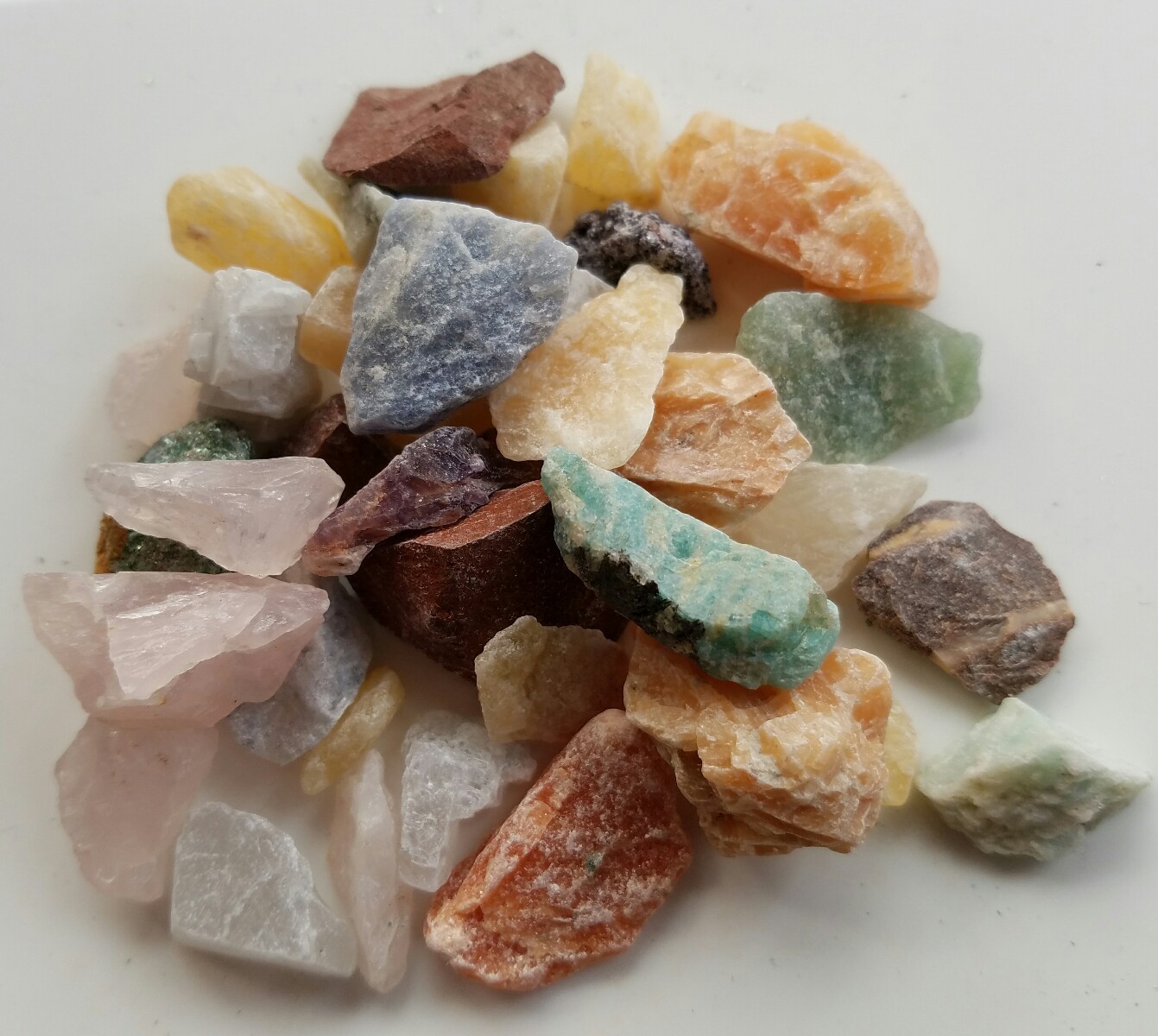 1/2 lb Small Crafters Collection Rough Mix Gem Crystals Natural Jewelry Making