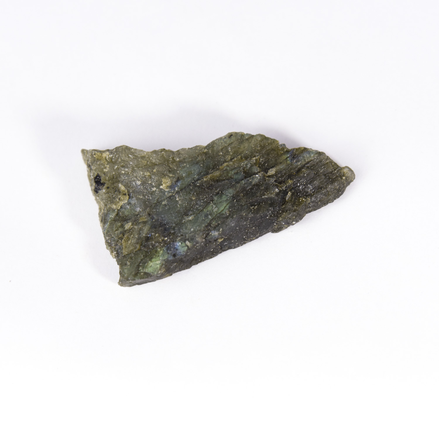 Natural Rough Labradorite feldspar Crystal Specimen 1 polished side 0006