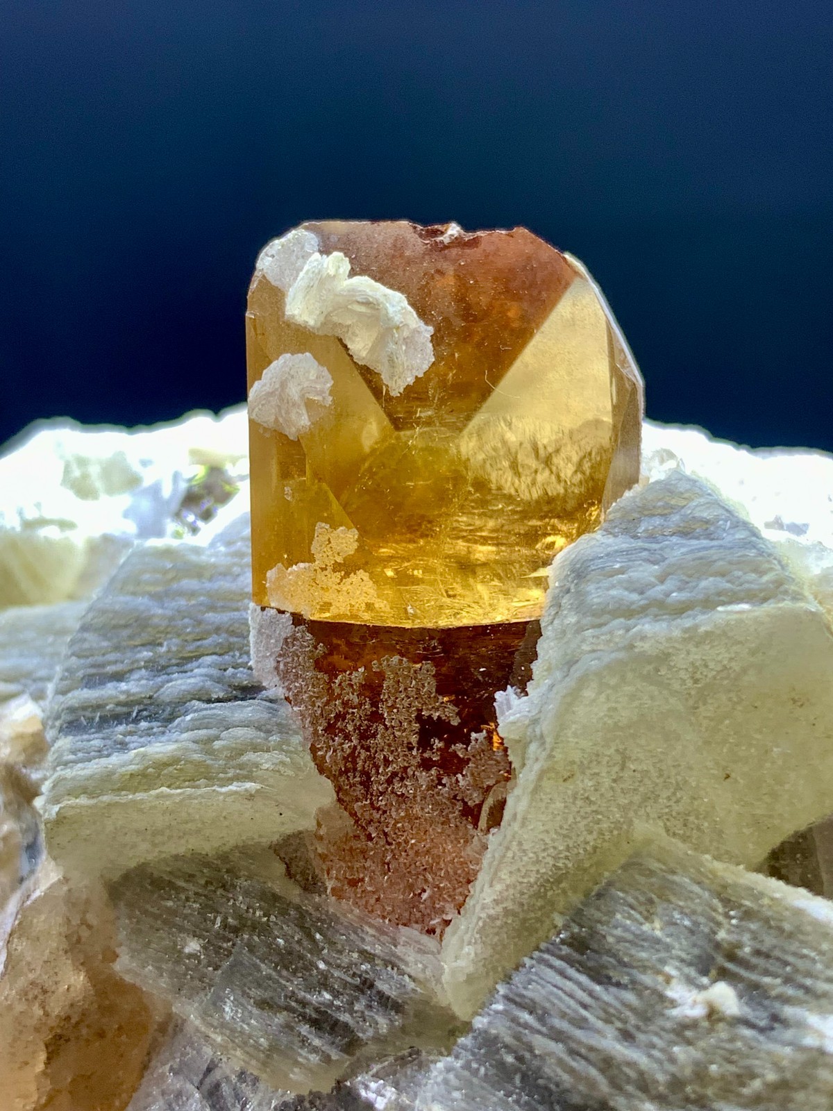 220 Gram Topaz Crystal With Mica Specimen Pakistan