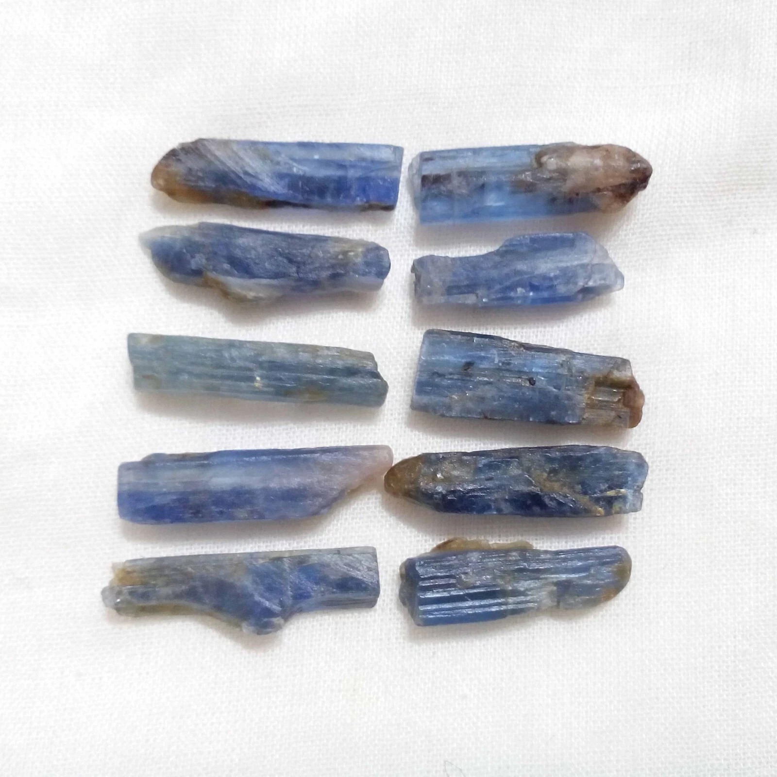 Ultimate Blue Kyanite Raw Shards 10 Piece Lot Rough 16-18 MM For Jewelry Making