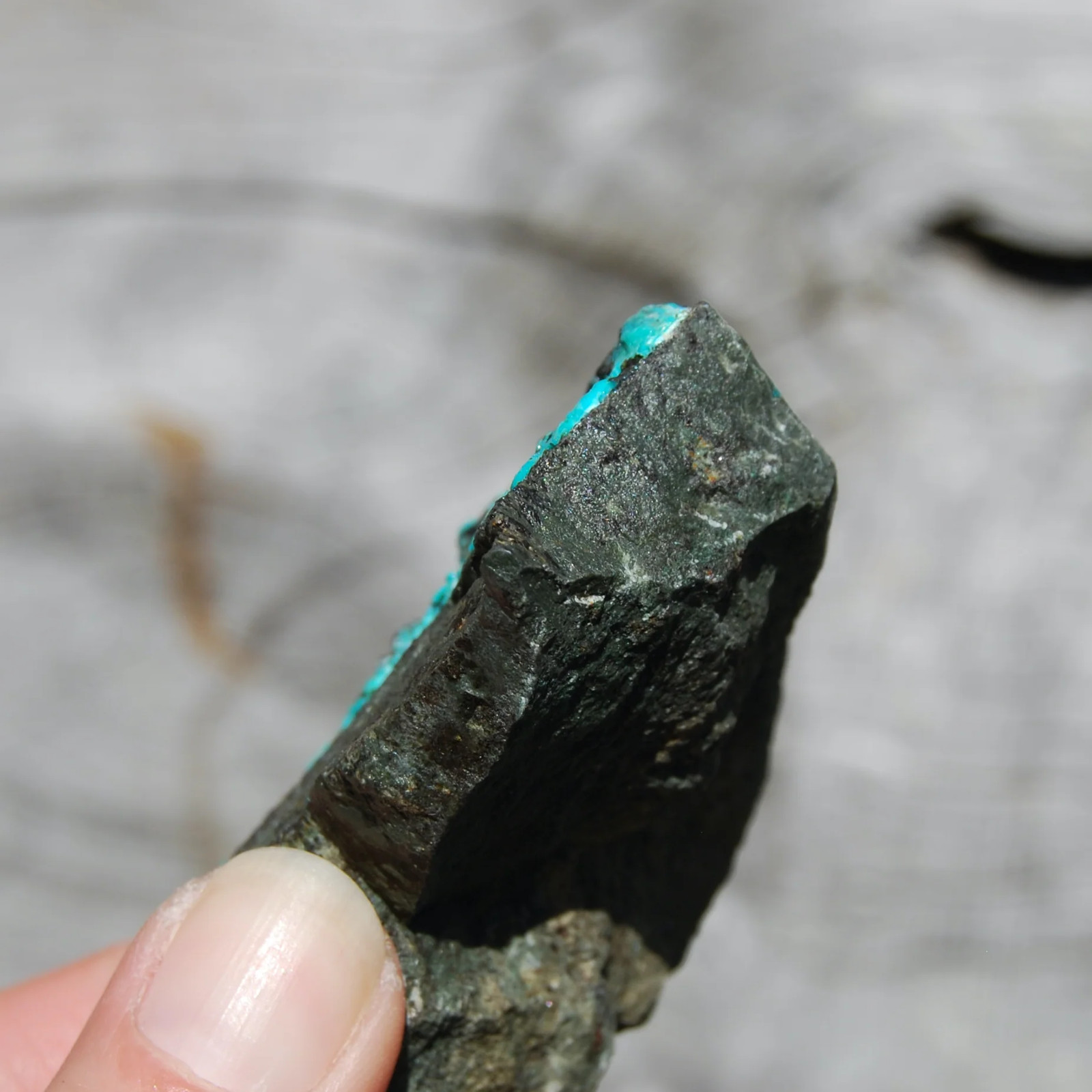 3in 145g Raw Silica Chrysocolla Crystal, Large Natural Rough Chrysocolla Specime