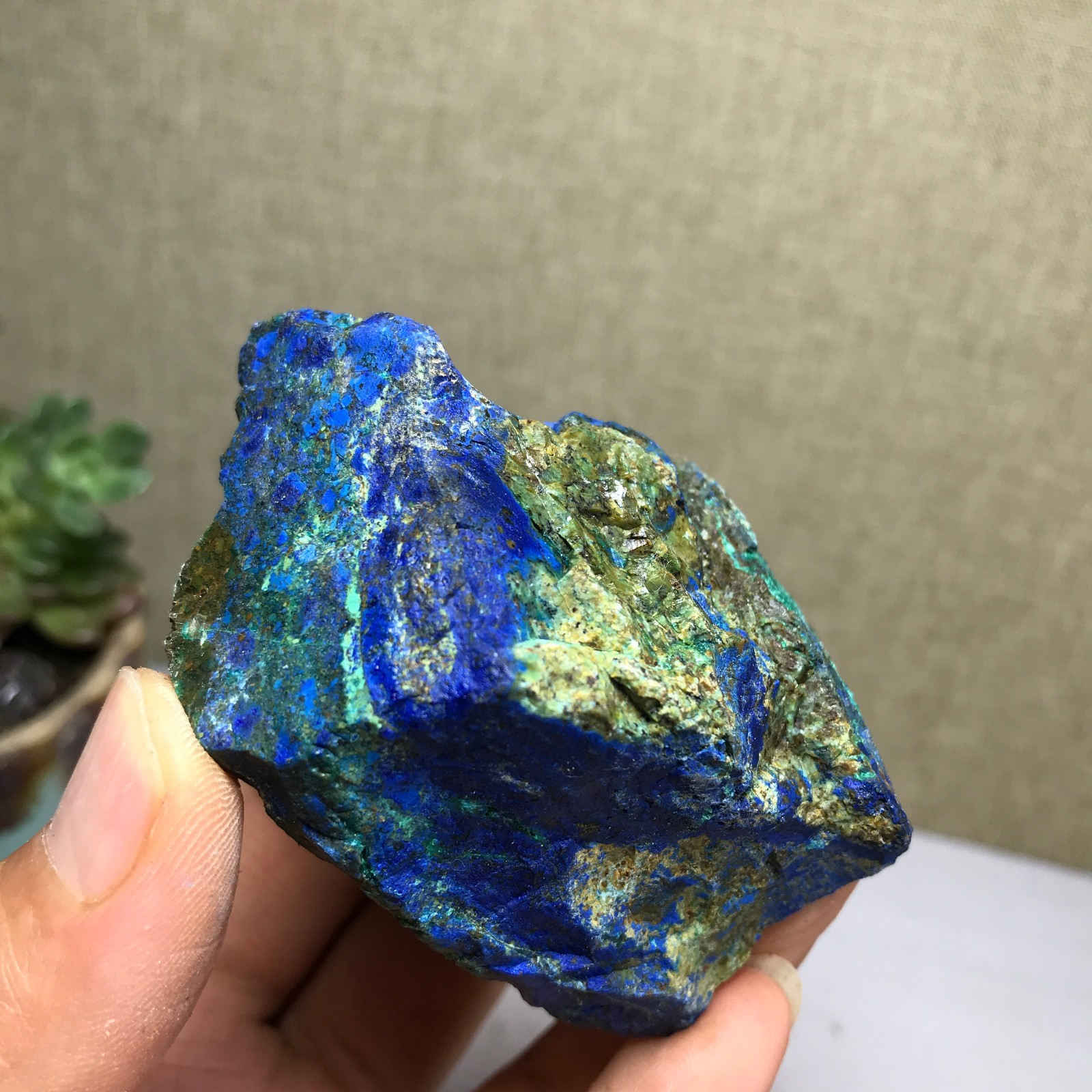 158g Natural Azurite/Malachite gemstone Rough original Crystal Specimen A5792