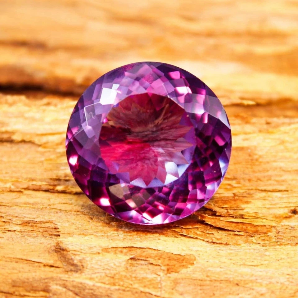 10 Ct+ Natural AA+ CERTIFIED Alexandrite Color Change Round Cut Loose Gemstone
