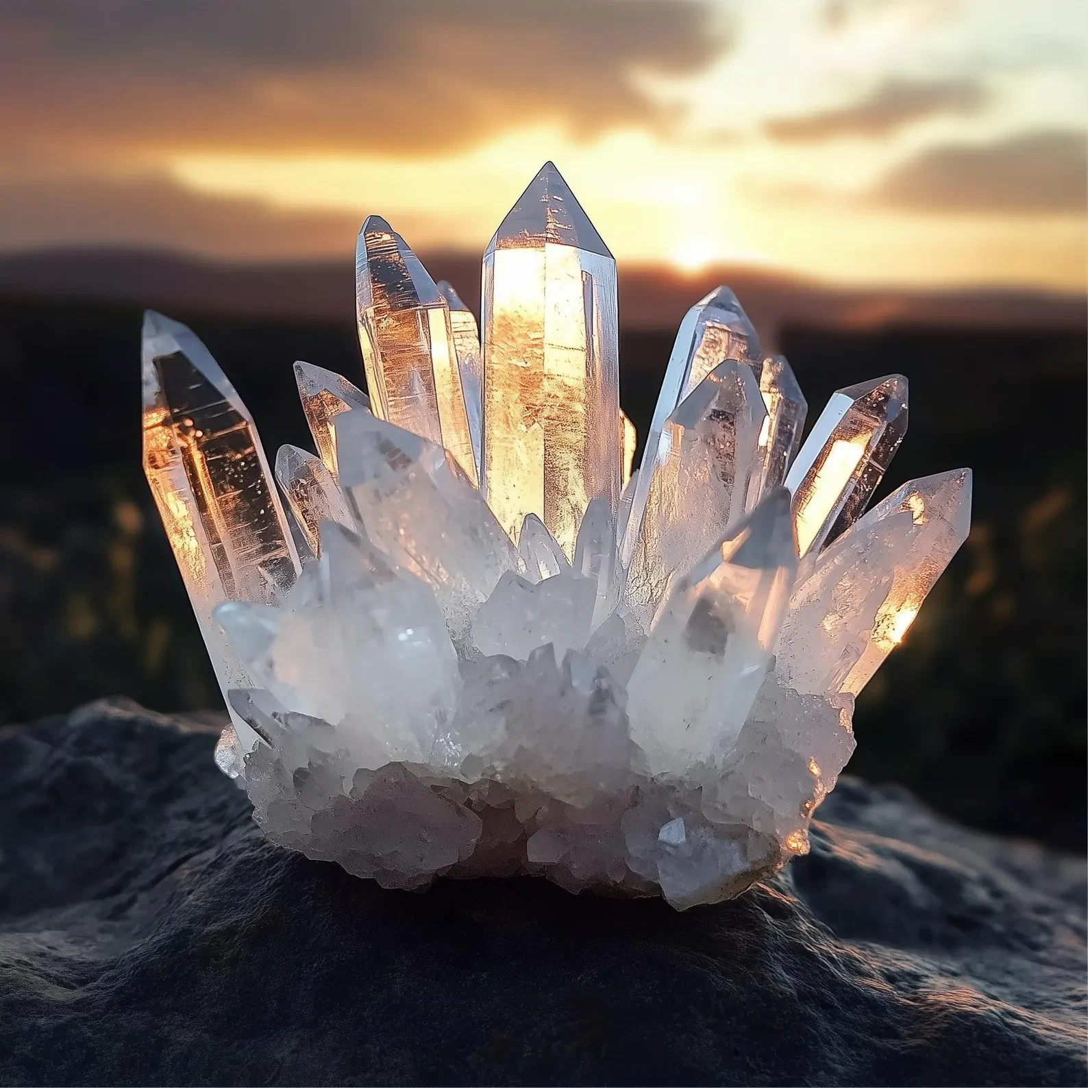 350G Natural Raw Clear Quartz Geode Cluster White Crystal Home Decor Reiki Gifts