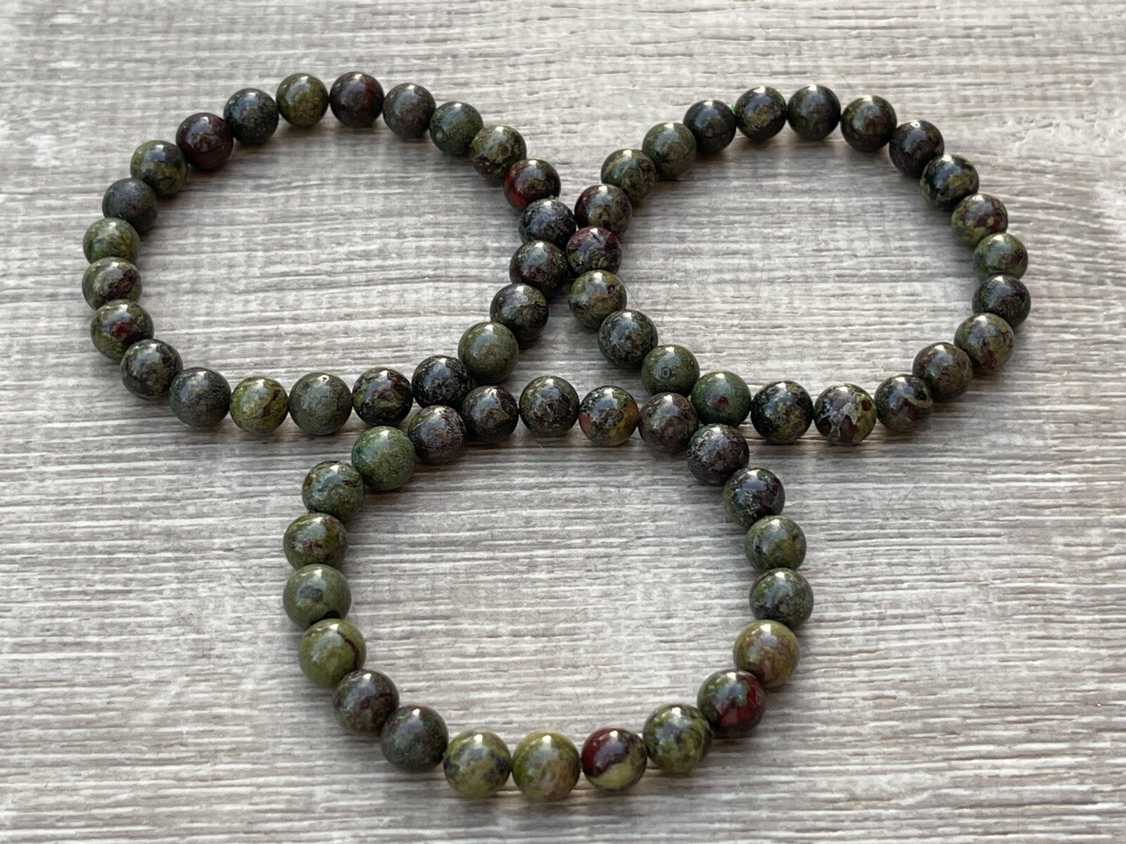 Grade A++ Dragons Blood Jasper Bead Bracelet 8mm, Genuine Gemstone Bracelet