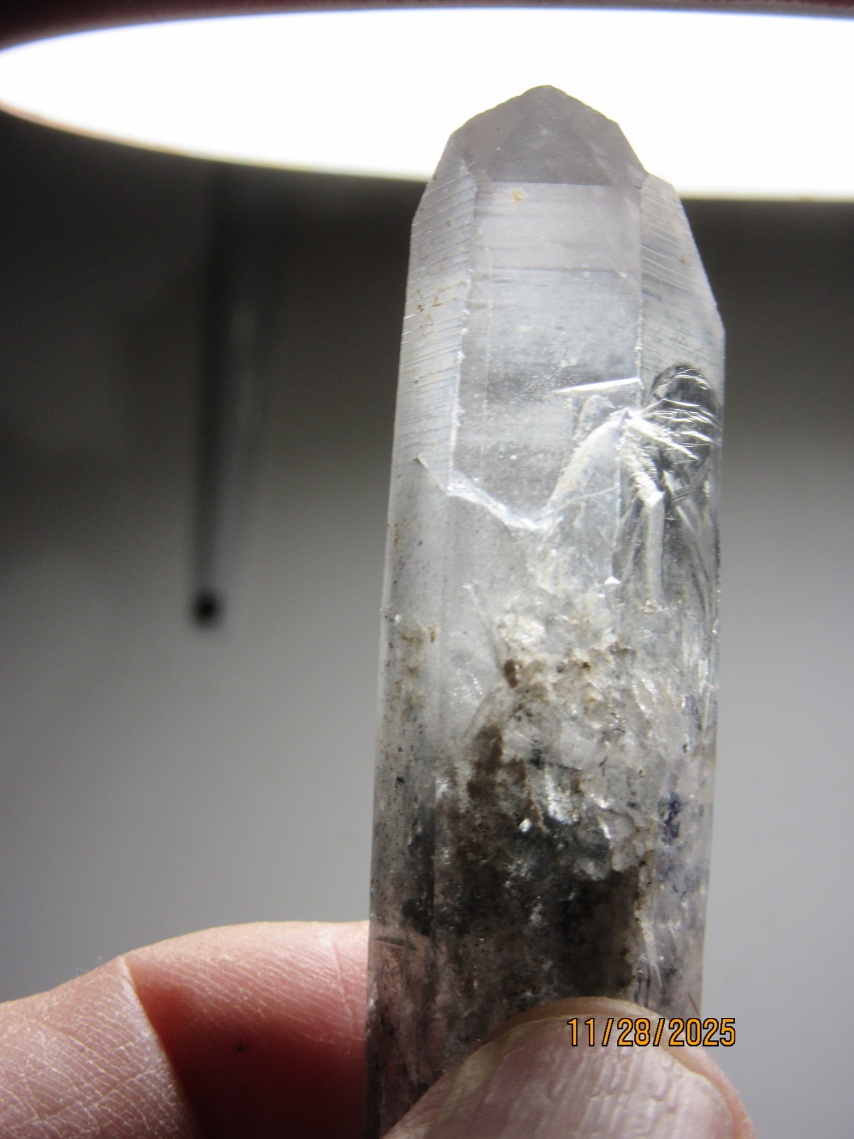 Blue Phantom Quartz 2 3/4 Inch Point Mt. Ida Arkansas Collectible BPQPMIA-2.75