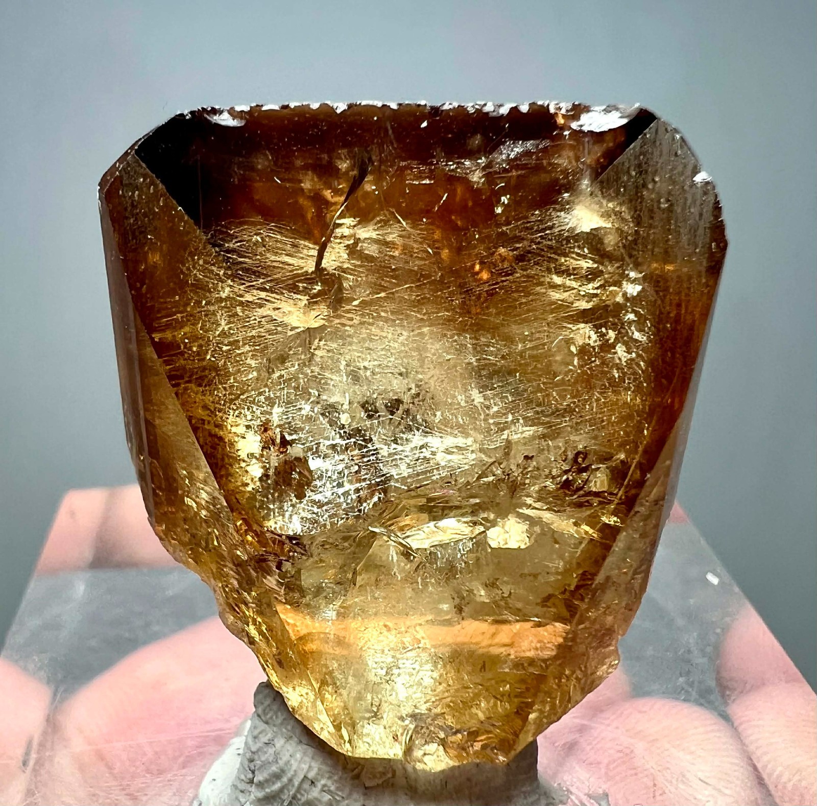 100 Carat Amazing Eye Clean Honey Topaz Huge Crystal From Skardu @PAK