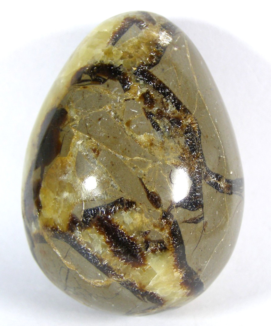 LOVELY LARGE SEPTARIAN GEMSTONE EGG – 5.5 x 5.3 cms 156 gms #21