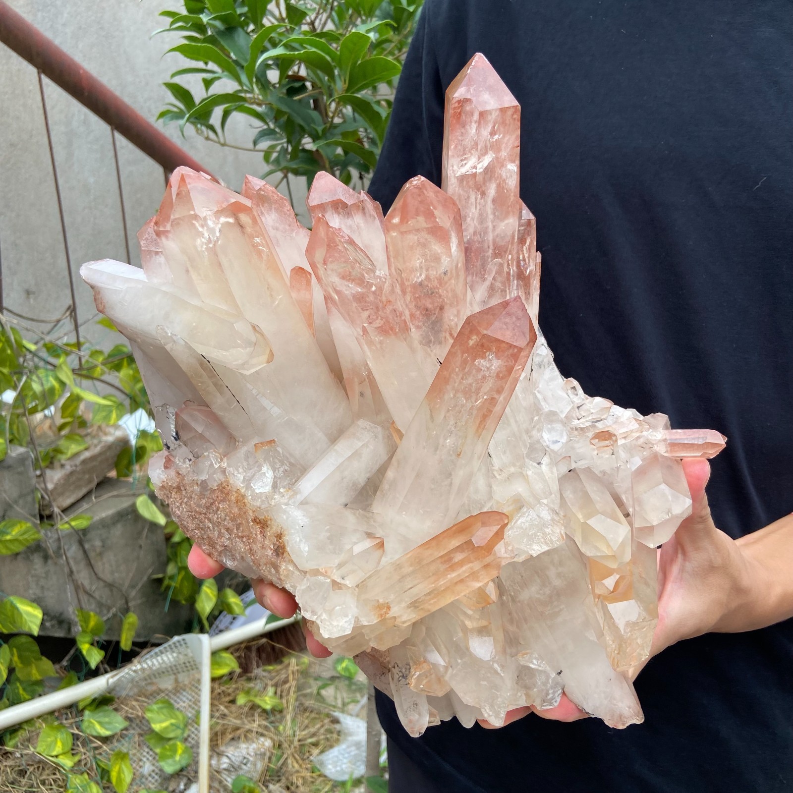 14.3lb Natural Clear White Quartz Crystal Cluster Energy Healing Specimen