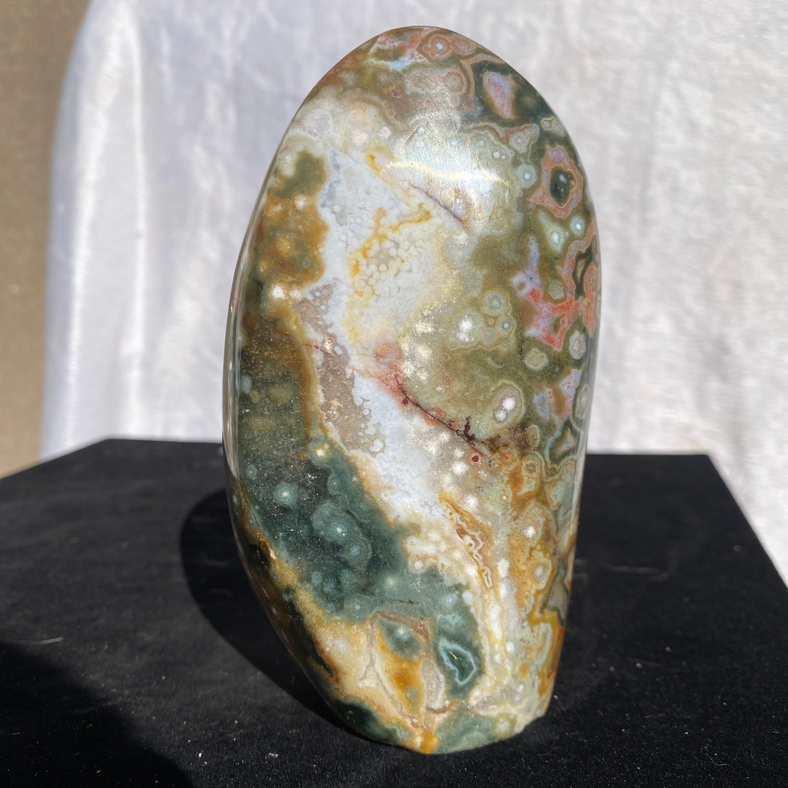 540g Natural polychrome Ocean Jasper Specimen Quartz Crystal Reiki Healing