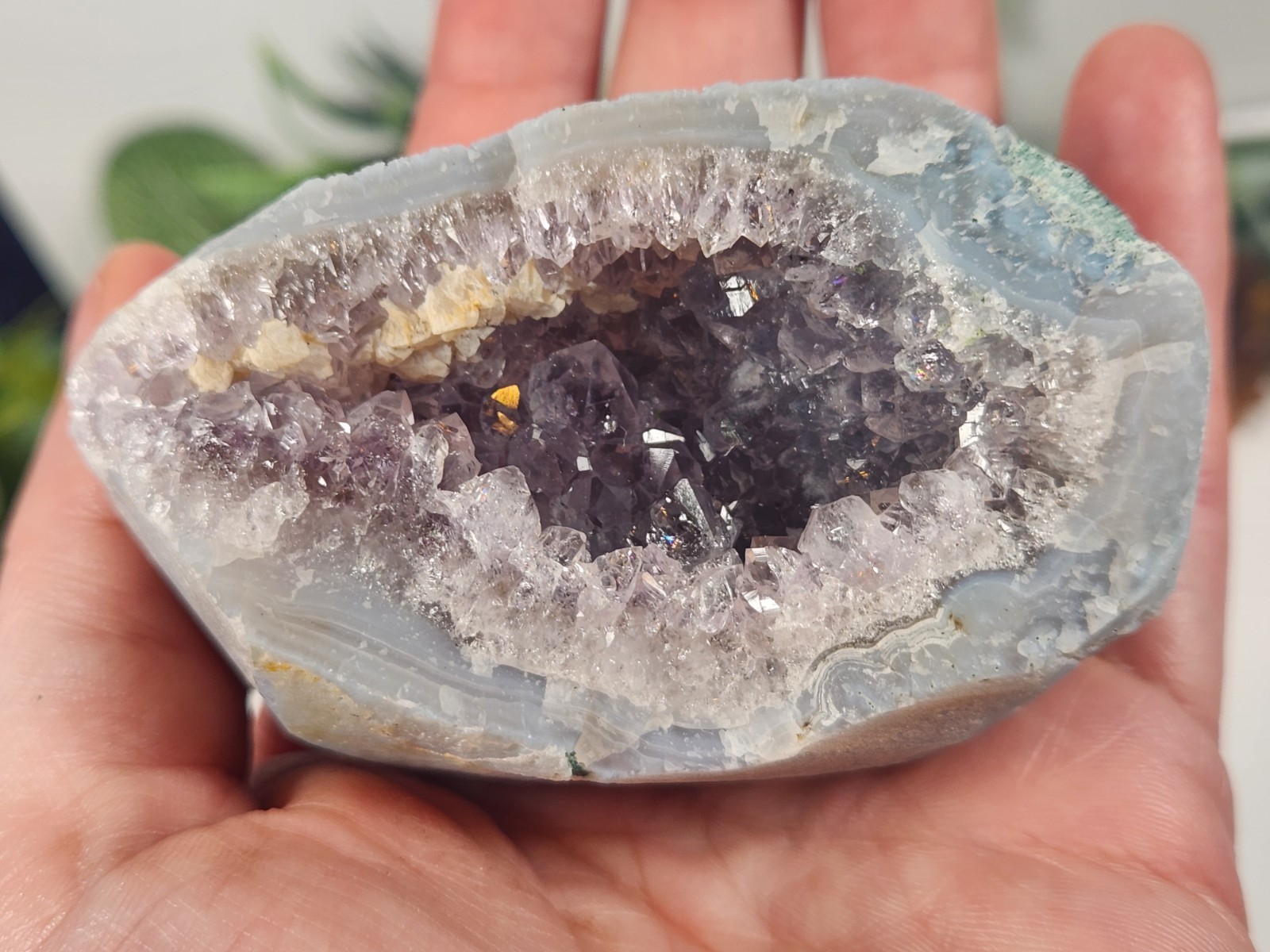 13.8oz Crystal Set, Unique Etched Arkansas Quartz , Amethyst Geode, Citrine Lot