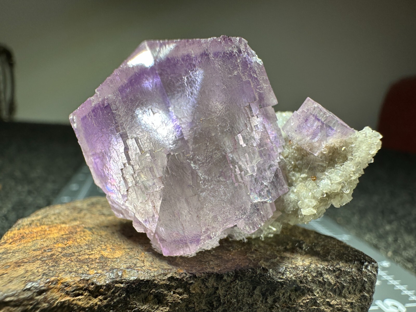 ➤Natural PURPLE FLUORITE CRYSTALS on DOLOMITE CRYSTALS Elmwood Mine TN VIDEO➤033
