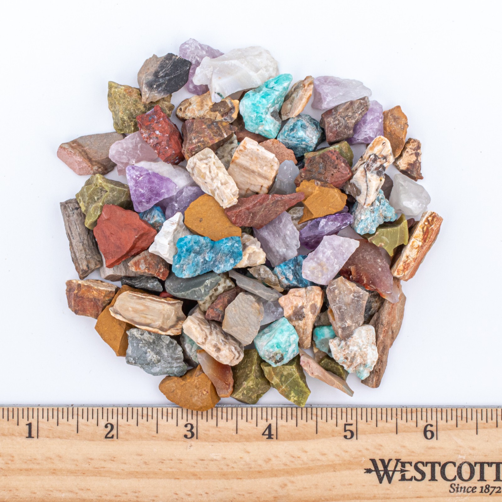 1/2 lb Small Crafters Collection Rough Mix Gem Crystals Natural Jewelry Making