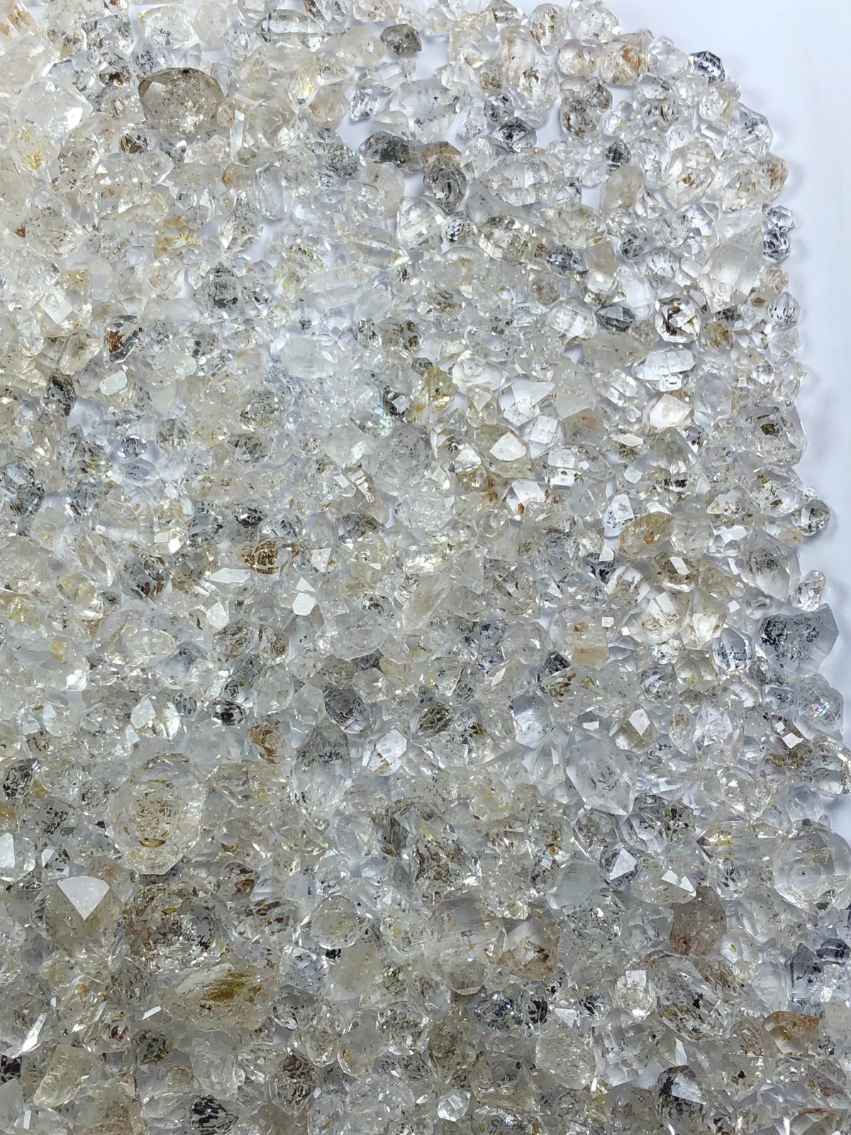 Excellent DIAMOND QUARTZ Crystals lot- Pakimers – 430 grams – from Pakistan