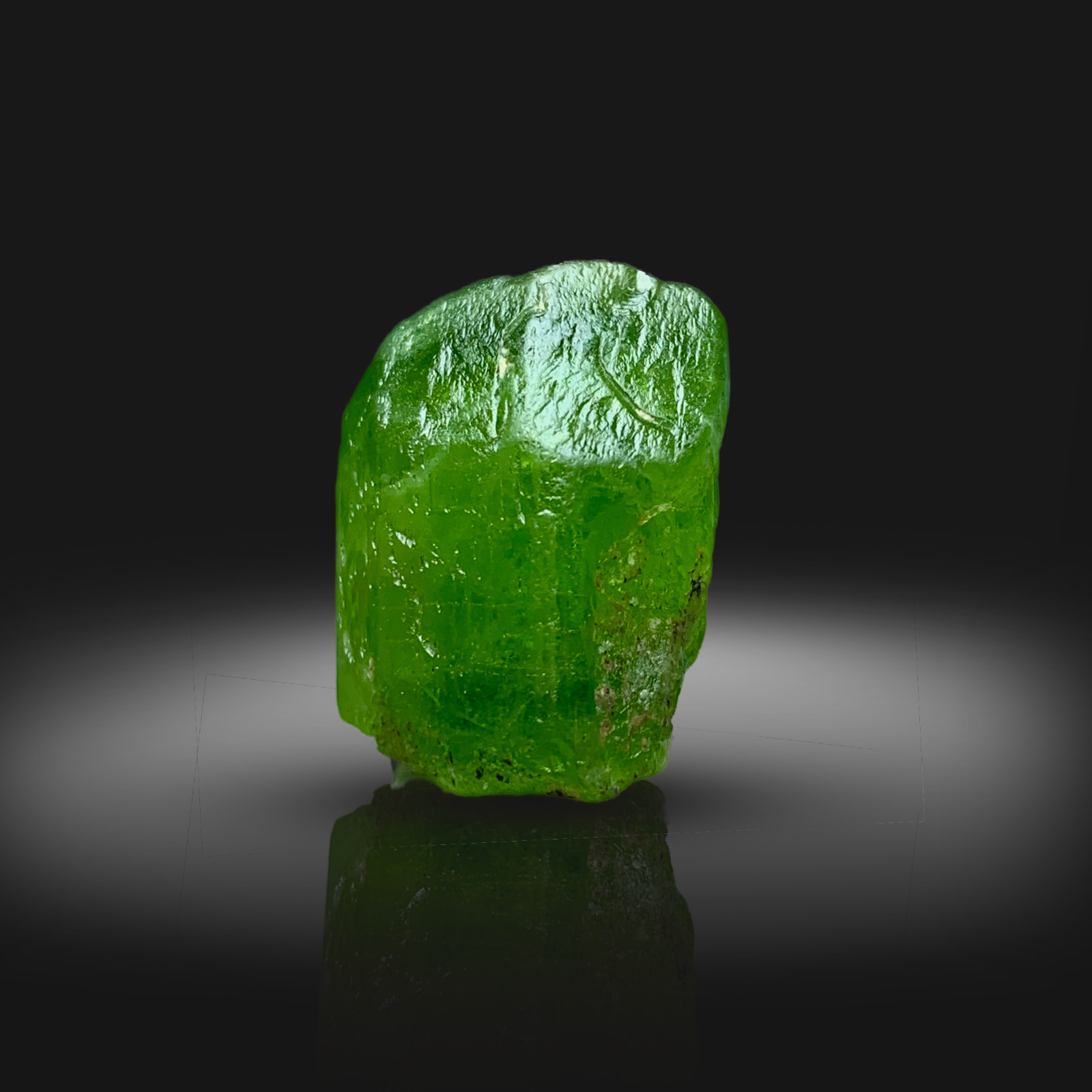 Etched Green Peridot Crystal Specimen | Pakistan, 64 Carats, 25 x 18 x 17 mm,
