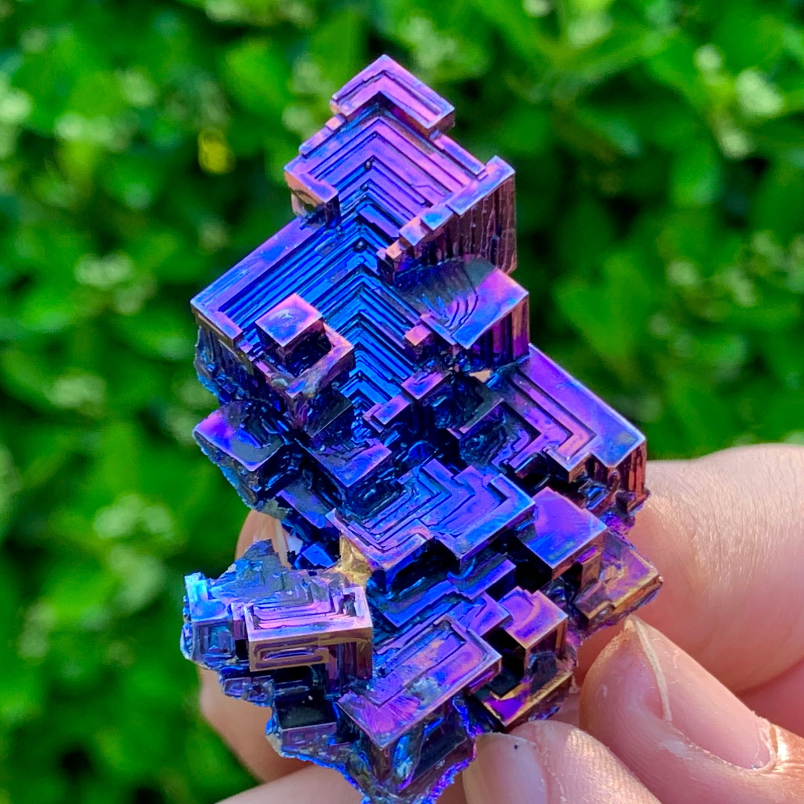 36G ram Bismuth rainbow crystal elementBi gemstone Mineral specimen healing