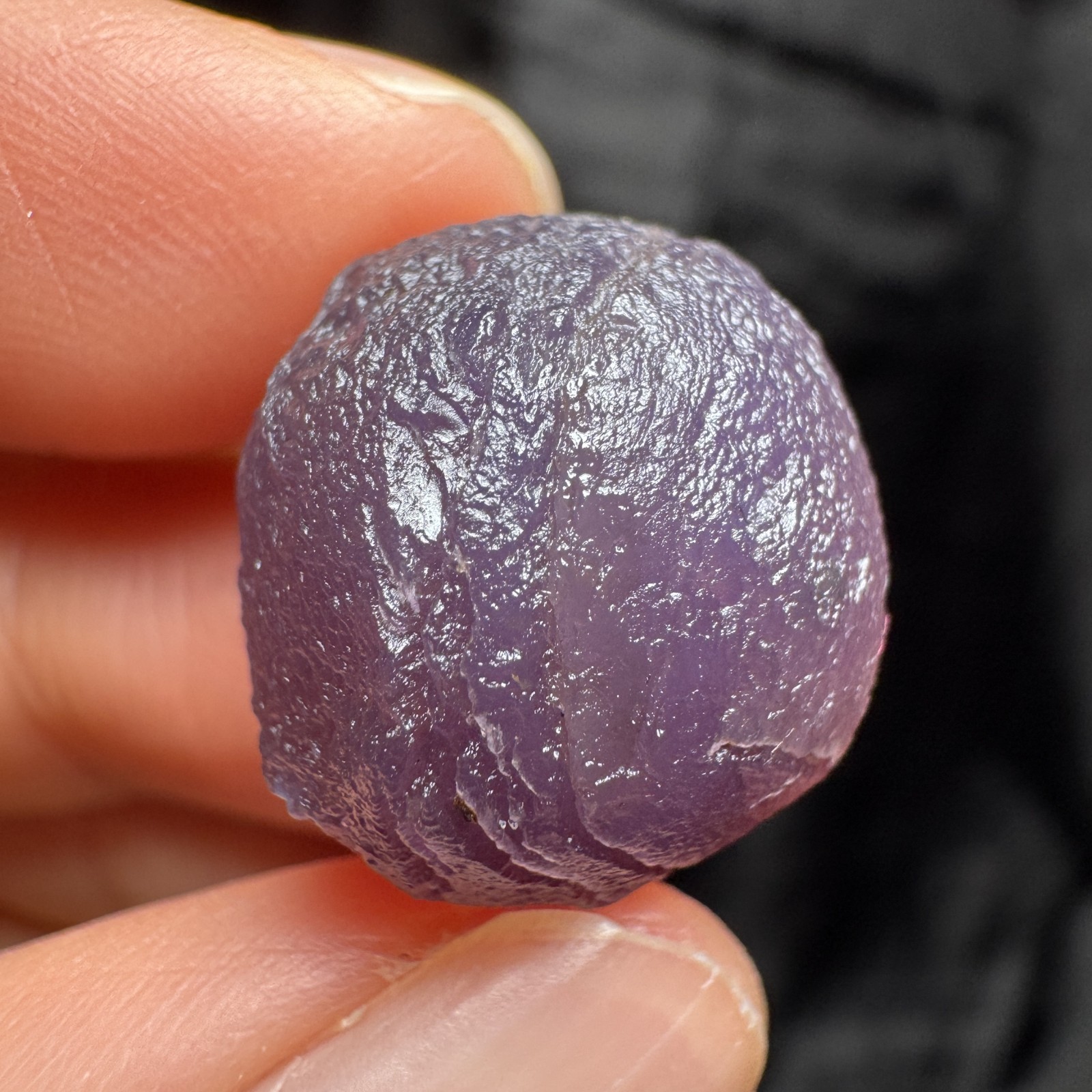 1.8cm/5.7g Raw Alxa Gobi Purple Vein Agate, Mongolia-5400