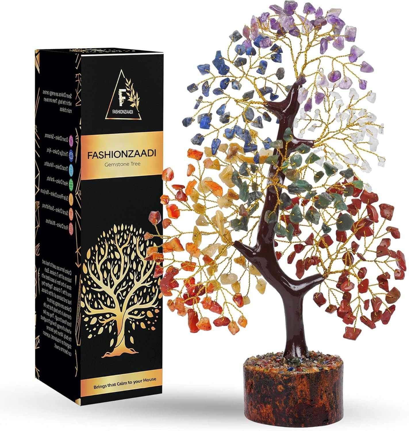 7 Chakra Crystal Tree of Life Birthday Gifts for Women | Handmade Healing Crysta