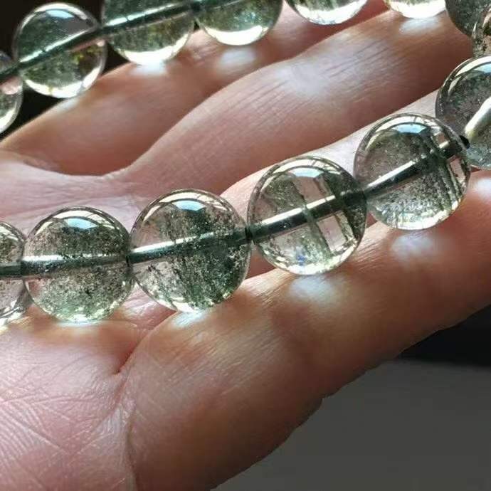 Natural Green Phantom Crystal Quartz Bracelet Adult Collectibles