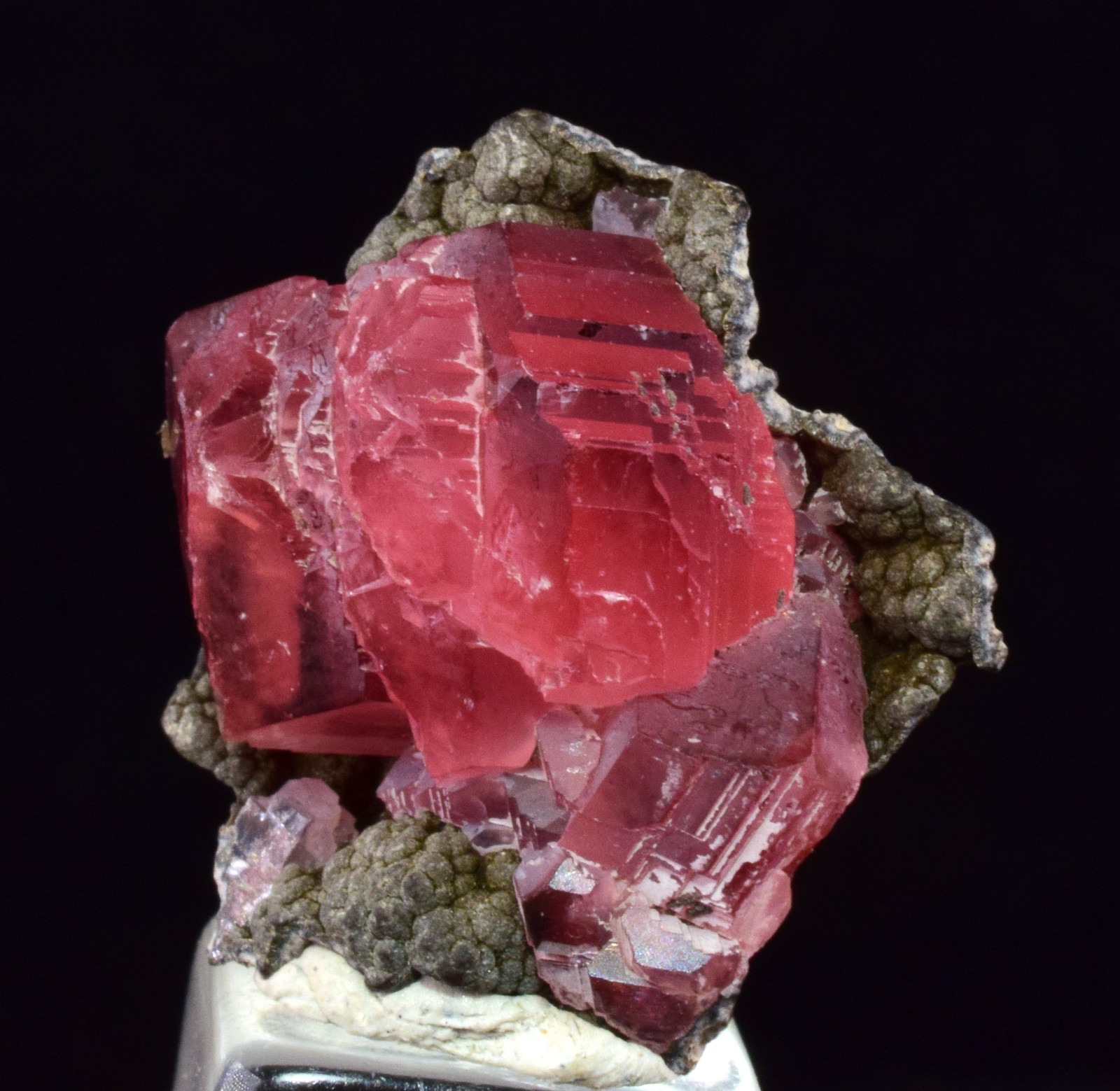 2.1cm RHODOCHROSITE STEPPED CRYSTALS PERU OLD STOCK UCHUCCHACUA MINE RB731