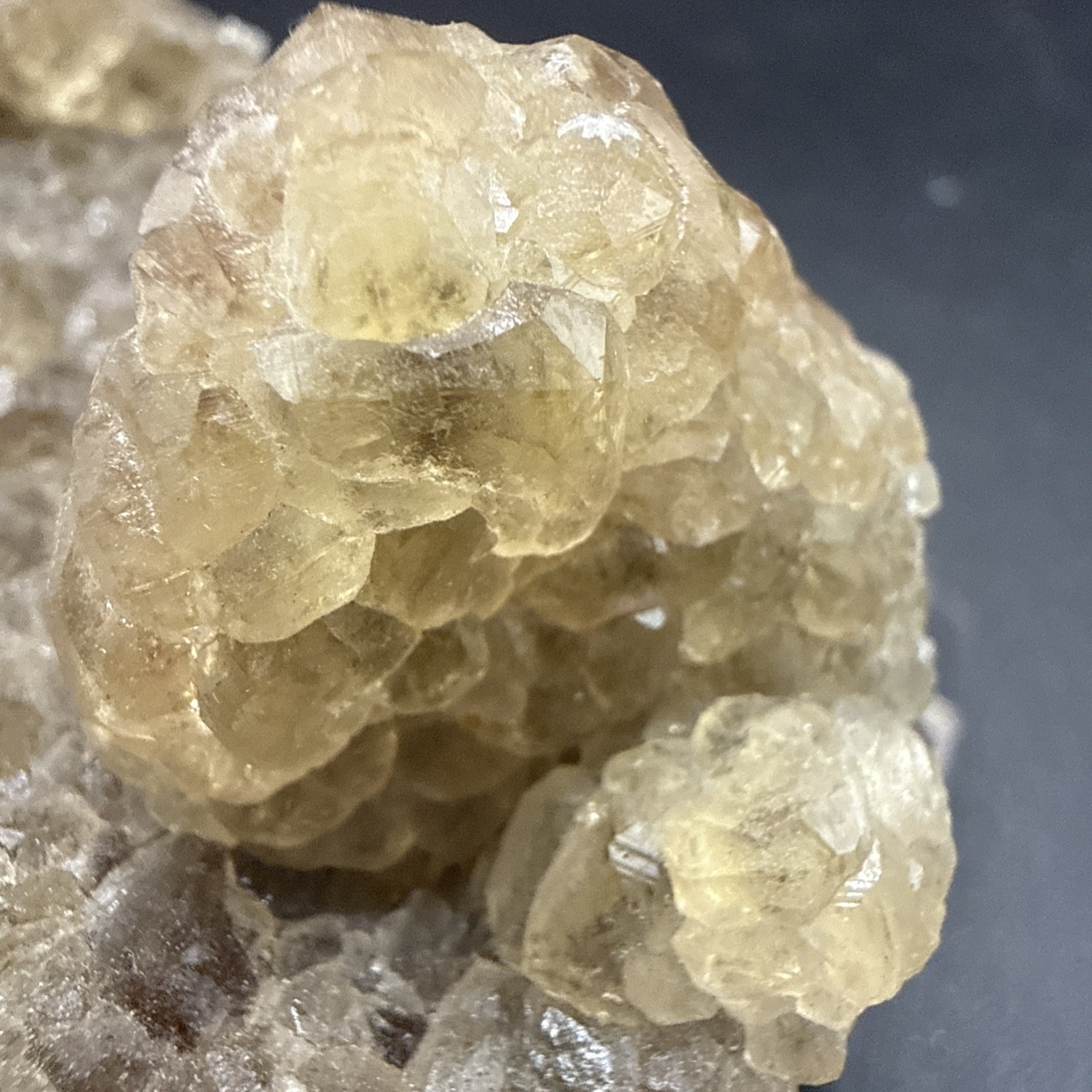 1.3Lb Natural Unique Yellow Octahedron Fluorite W/Iron! Crystals ,Minerals,Gifts