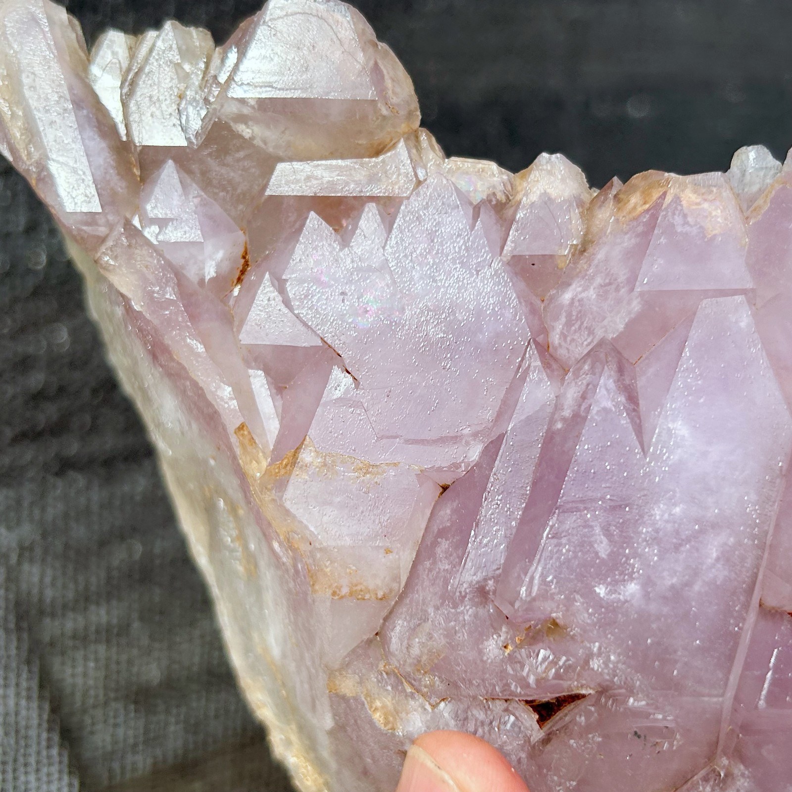 All 6.6LB Natural Amethyst Skeleton Crystal Quartz Rough Mineral specimens A215