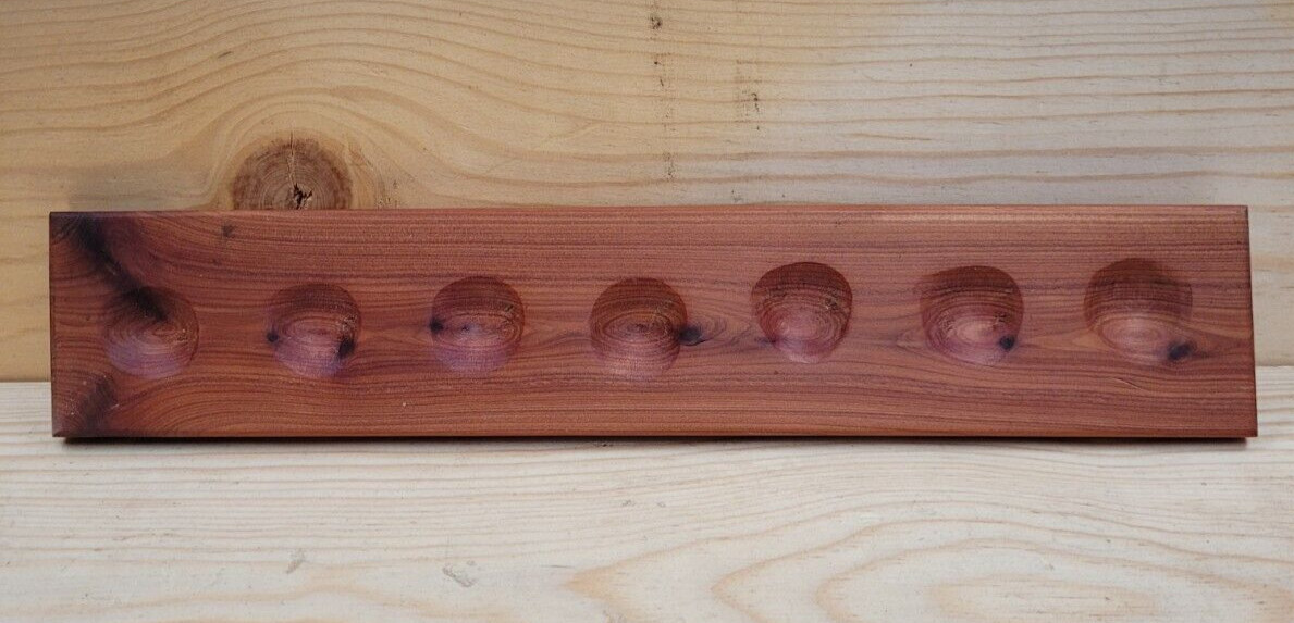 Handmade Wood Base/7 Chakra SquareTumbled Stones/Crystals Set/Pouch/ArtistSigned