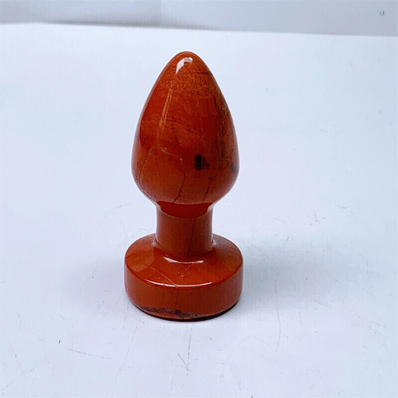 Natural red jasper Quartz Crystal Massage Stick Penis Wand Reiki Yoni Gift decor