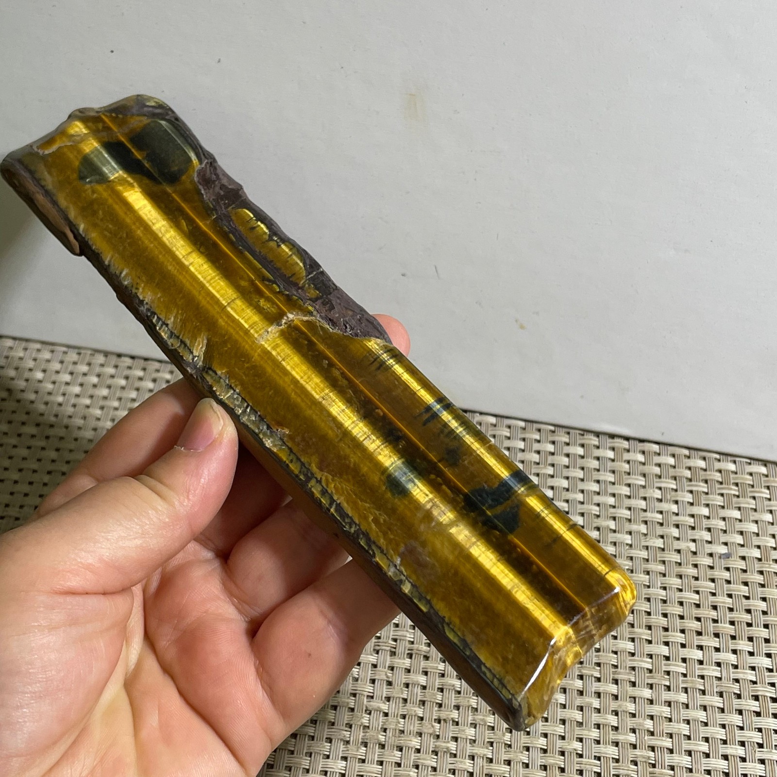 153g Natural tiger’s-eye Rough Raw Stone Rock Specimen Reiki healing