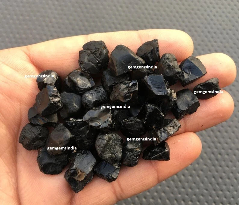 Gorgeous Black Spinal Raw 10 Piece Size 12-14 MM Spinal Rough Gemstone Jewelry