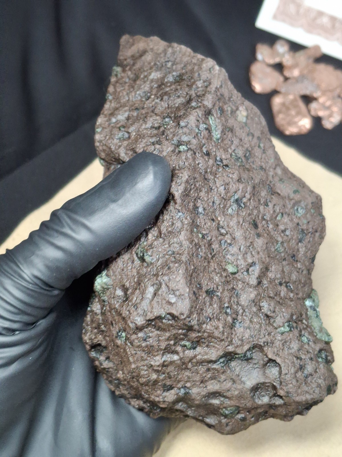 2lb 9oz Big Chunky Raw Greenstone Bright Isle Royale Chlorastrolite In Matrix